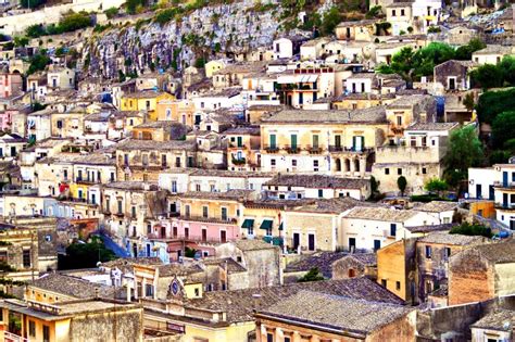 Modica city stock photo. Image of europe, cityscape, hillside - 23049374