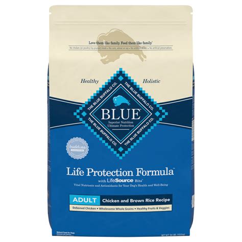 Save on BLUE Adult Dry Dog Food Chicken & Brown Rice Recipe Natural ...