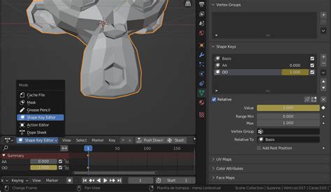 How Do I Animate Shape Keys Within An Action In Blender Blender