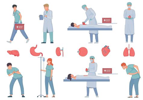 Organ Transplant Icon Set Vector Art At Vecteezy