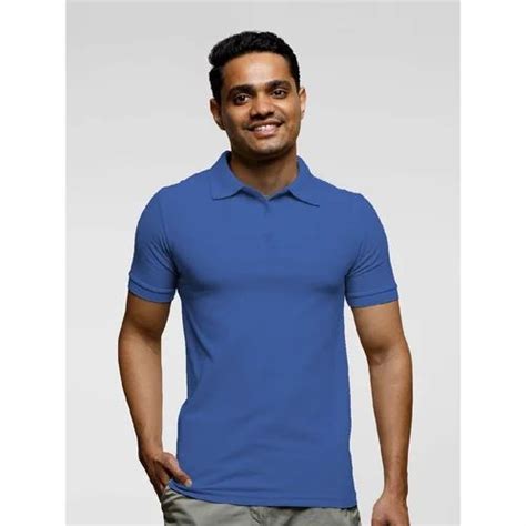 Cotton Plain Mens Polo T Shirt Gsm At Rs In Vasai Virar Id