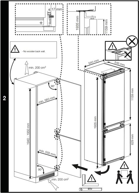 BCNA306E4SN Integrated Fridge Freezer Instruction Manual