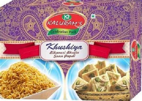 Tasty And Delicious Sweet Kalurams Bikaneri Bhujia And Soan Papdi Pack