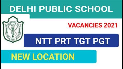 Delhi Public School Vacancies 2021 Dps Teacher Vacancies 2021 PGT TGT