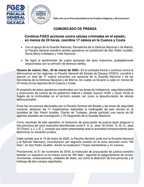 Fiscal A General On Twitter Contin A Fiscalia Goboax Acciones Contra