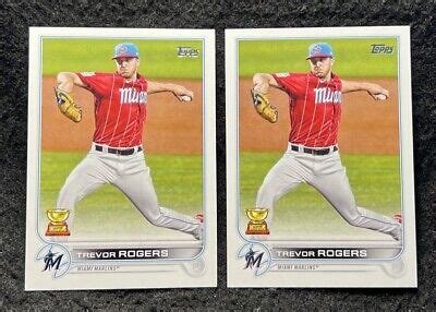 2022 Topps Series 1 Trevor Rogers Rookie RC Marlins 24