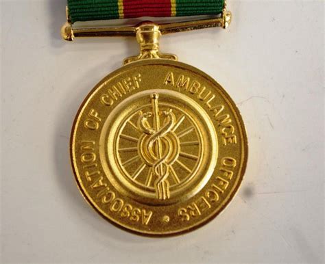 Caoa Medal For Outstanding Ambulance Service Medals Civilian