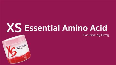 Xs Essential Amino Acid Youtube