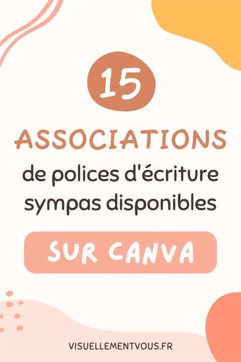 Canva 15 jolies associations de polices d écriture Police d