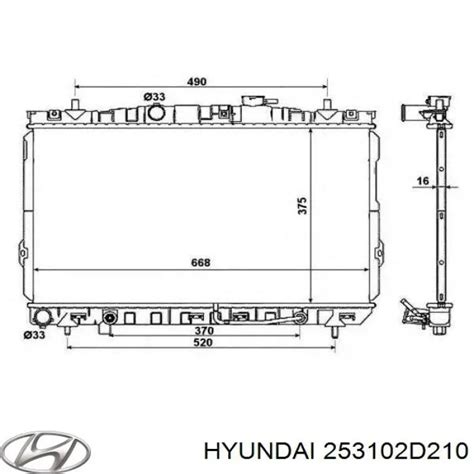 D Hyundai Kia Radiador Refrigeraci N Del Motor