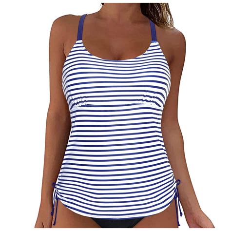 Triangle Bikini Top Ddd Women Lace Up Swimwear Tops Full Coverage Bikini Top Push Up Swim Tank