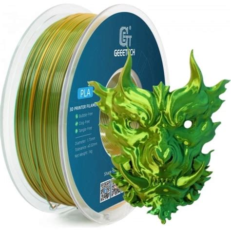 GEEETECH PLA Silk Dual Yellow Green 3DJake France