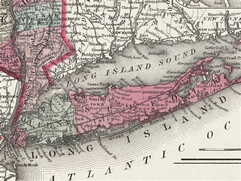 Historic New York Map | Map of new york, Historical geography, Map