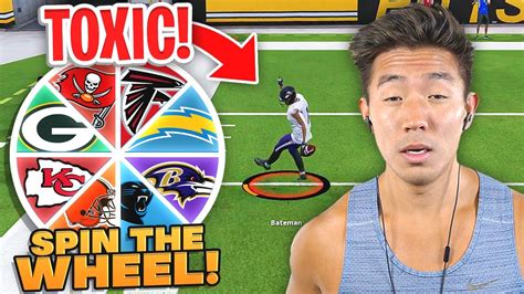 We Played The Most Toxic Player Spin The Wheel Of Nfl Teams Ep