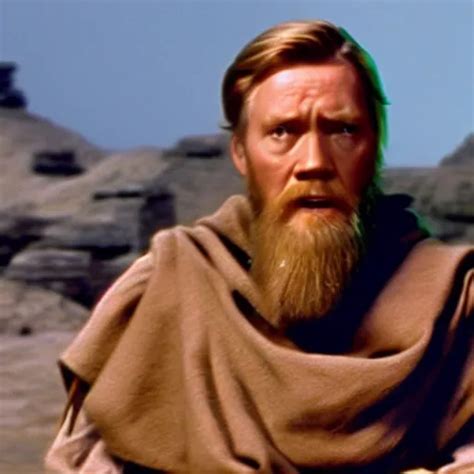 Film Still Of Ewin McGregor As Obi Wan Kenobi In Star Stable