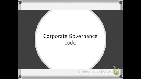 3 Corporate Governance Youtube