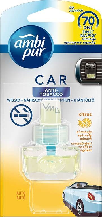 Ambi Pur Car Anti Tobacco Citrus osvěžovač vzduchu do auta náhradní