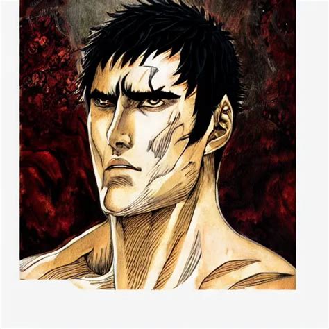 Portrait Of Guts From The Anime Berserk Classical Stable Diffusion