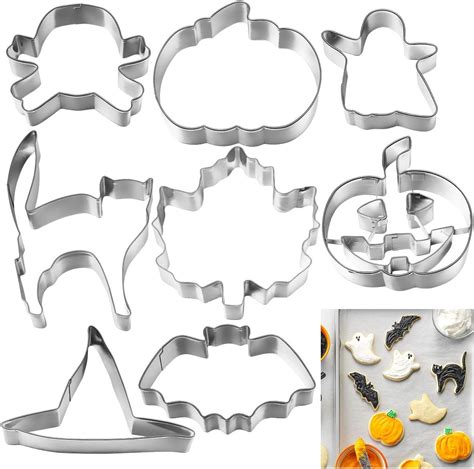 Amazon de OUNONA 8 Stück Ausstechformen Halloween Cookie Cutters