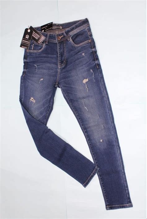 Straight Fit Faded Men Distressed Blue Denim Jeans at Rs 1000/piece in ...