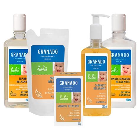 Kit Granado Para Banho Bebe De Camomila E Glicerina Completo Shopee