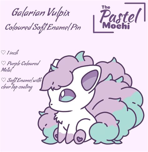 Galarian Vulpix Coloreado Esmalte Suave Pin Etsy