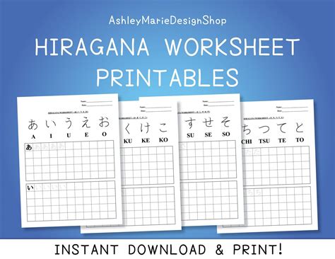 Japanese Hiragana And Katakana Cheat Sheet Printable Pdf