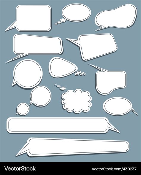 Speech Bubbles Royalty Free Vector Image Vectorstock