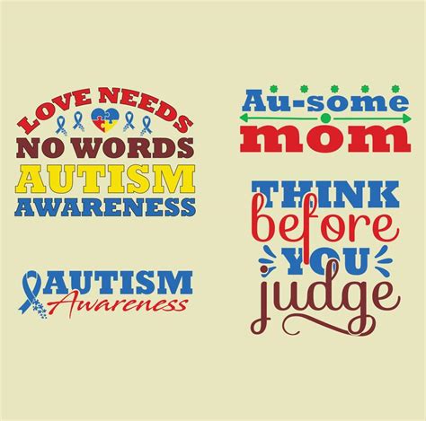 Autism Quote T Shirt Design 22016246 Vector Art At Vecteezy