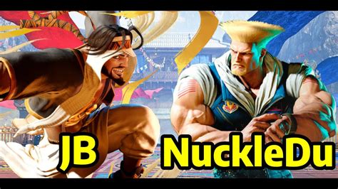 Street Fighter 6 JB RASHID VS NuckleDu GUILE ガイル 4K Master Ranks