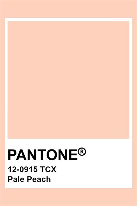 Pantone Tcx Pale Peach Carta De Colores Pantone Paleta De