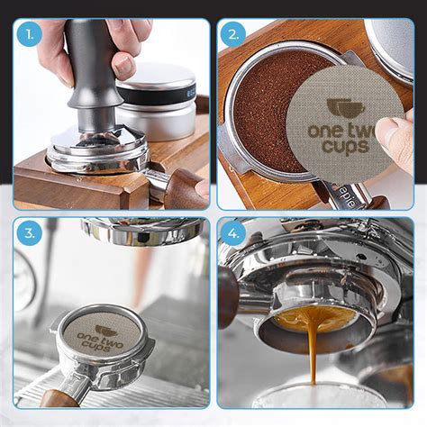 One Two Cups Puck Screen Portafilter Espresso Machine M Mm Mm