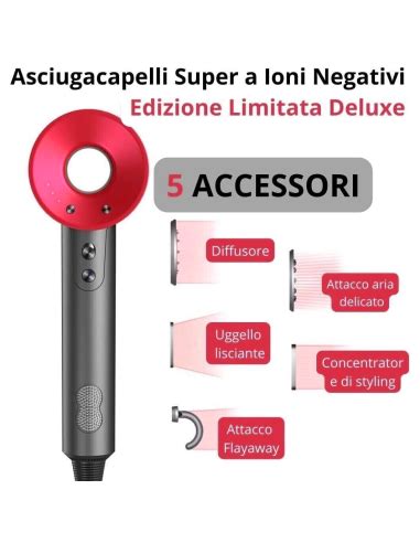 Asciugacapelli Ultima Generazione PRO X Con Phono Con 5 Accessori 4