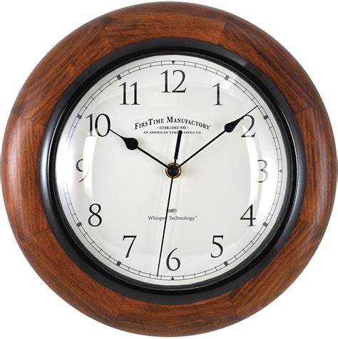 FirsTime Co Walnut Round Wall Clock 11 10055 In 2022 Round Wall