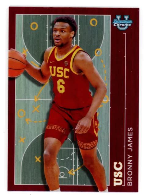 2023 24 BOWMAN UNIVERSITY U Chrome Bronny James Prodigal Playmakers USC