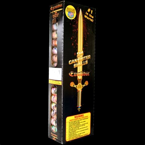 Excalibur Reloadable Artillery Shells 144 Total Fireworks