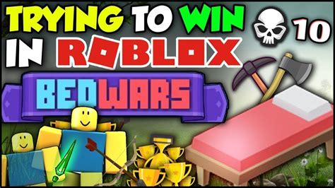 Bedwars En Roblox Pero Ganando La Partida Sin Armadura Youtube