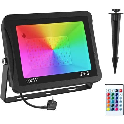 Projecteur Led Rgb Exterieur W Rgb Projecteur Led Couleur Spot Led