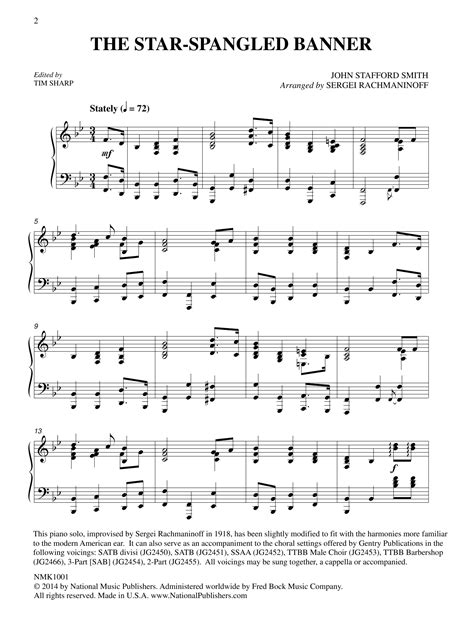 Download Star Spangled Banner Percussion Sheet Music Pics // Free Star ...