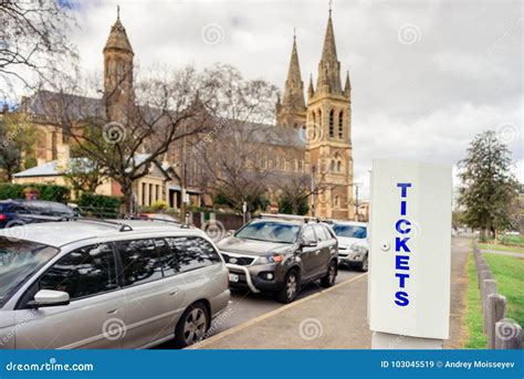 Parking Meter in Adelaide CBD Editorial Stock Image - Image of area ...