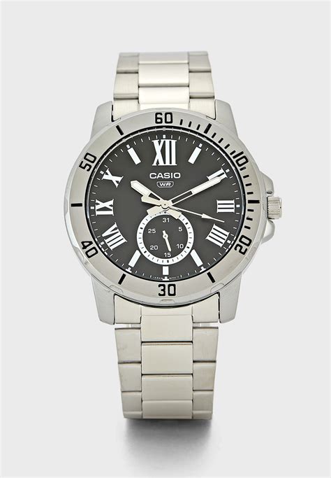 Buy Casio Silver Mtp Vd D Budf Analog Watch For Men In Dubai Abu Dhabi