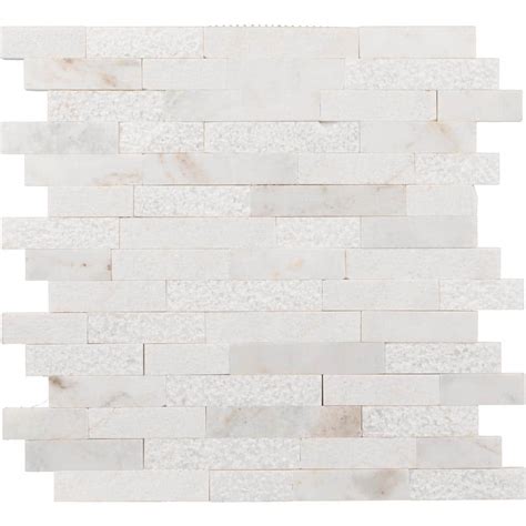 Daltile Xpress Mosaix Groutless Daphne White 12 In X 13 In Marble