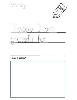 Gratitude Journal FREEBIE By Mrs Greenes Gardeners TPT