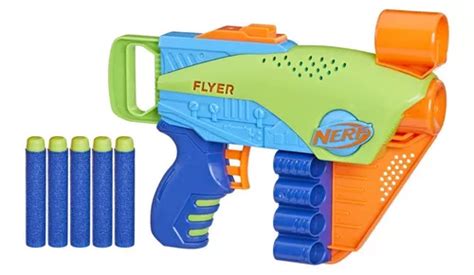 Lanzador Nerf Elite Jr Flyer Easy Play