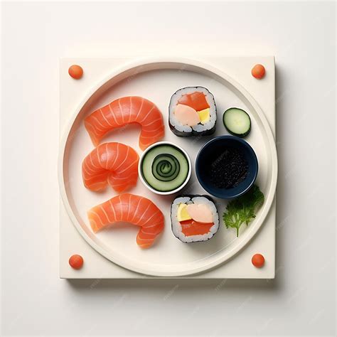 Premium Ai Image Photoshoot Of Sushi Restaurant Square With Circular