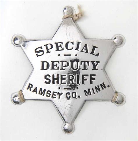 Special Deputy Sheriff, Ramsey County badge | MNopedia