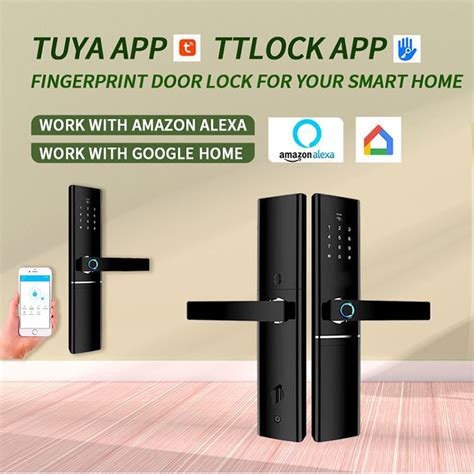 China Tuya Biometrik Cap Jari Smart Door Lock Pengeluar Pembekal