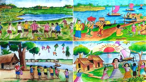 simple drawing ideas  competition easy scenery drawing
