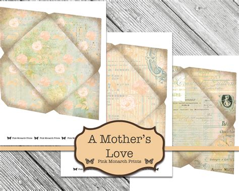 A Mother S Love Junk Journal Kit Mother S Day Junk Etsy Uk