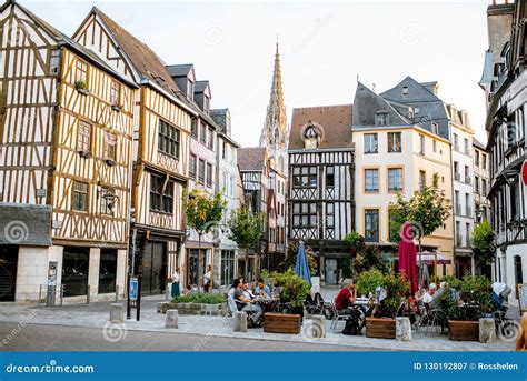 Street View in Rouen City, France Editorial Photography - Image of ...